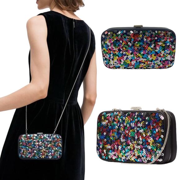 kate spade Handbags - Kate Spade Tonight Crossbody Clutch Sequin Evening Bag